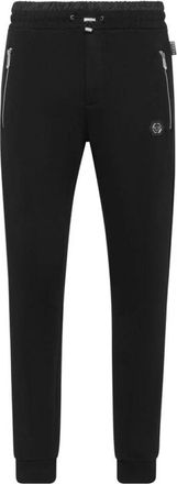 Philipp Plein Puffered joggingbroek - Heren - Sweatpants - Zwart - XL - Katoen - Broeken