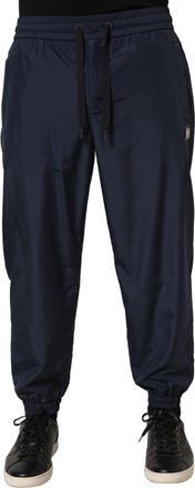 Dolce & Gabbana Mens Dark Blue Polyester Jogger Sweatpants Pants