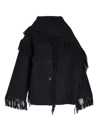 Toteme fringe button jacket - Zwart