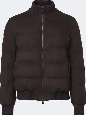 Fedeli Giacca bomber in suede