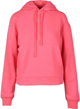 Diesel Hoodie Essentials Katoen-Polyester Mix - Dames - Hoodies - Roze - M - Katoen - Hoodies & sweatvesten