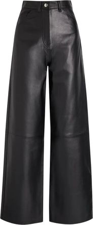 Skiim panelled high-waisted trousers - women - Polyurethane - 36 - Black