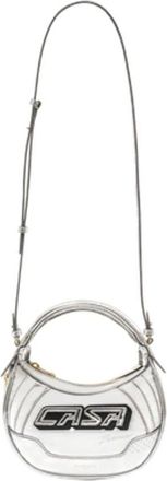 Casablanca Cross Body Bags, female, Gray, Size: ONE SIZE Biker Bag