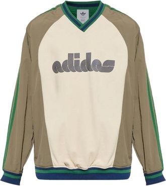 adidas x Brain Dead Felpa con design color-block Originals - Verde