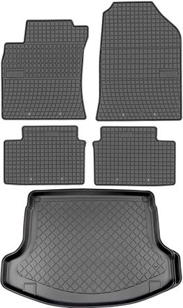 OEM Hyundai I30 Iii Fastback Desde Diciembre De 2017. Juego De Alfombrillas De Goma Para Coche Y Alfombrilla Para Maletero