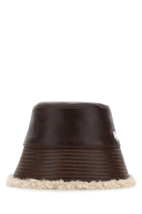 Stella McCartney Dark Brown Solid Bucket Hat