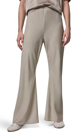 DKNY Linen Blend Ankle Wide Leg Pants in Sandstone at Nordstrom, Size X-Small