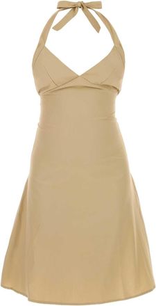 Gimaguas Beige Poplin Jardin Mini Dress