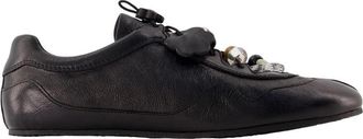 Cecilie Bahnsen Blaise Sneaker - Dames - Sneakers - Zwart - 38 EU - Leer - Schoenen