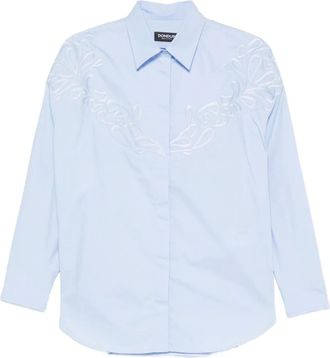 Dondup Camicia con ricamo - Blu