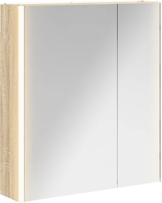 vidaXL Armario Con Espejo De Ba&ntilde;o Roble Sonoma 63,5 X 15,5 X 70 Cm Vidaxl