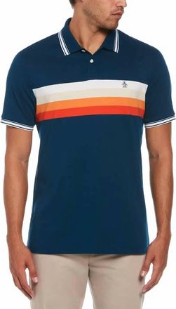 Original Penguin Organic Cotton Stripe Polo - Plus In Limoges