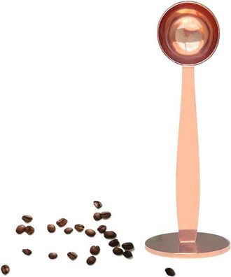 OEM Cucharas De Caf&eacute; 2 En 1, Cuchara Sopera De Acero Inoxidable 304, Cuchara Medidora, Prensa, Molinillo De Caf&eacute;, Prensado, (oro Rosa, 15 Ml)