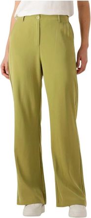 Ydence Dames Broeken Pants Solange (tall) - Dames - Wijde Broeken - Groen - XS - Broeken