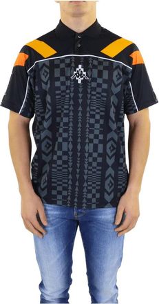 Marcelo Burlon Folk Kappa Soccer Polo Jacket - Heren - Polos - Zwart - S - Tops