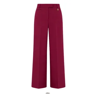 Fracomina Flare broek - Dames - Broeken - Roze - Maat: XS Poliester