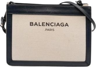 Balenciaga Pre-owned Cross Body Bags, female, Multicolor, Size: ONE SIZE Pre-owned Navy Pochette Crossbody Bag