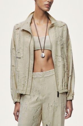 Nocturne Jacquard Bomber Jacket in Ivory at Nordstrom, Size Medium