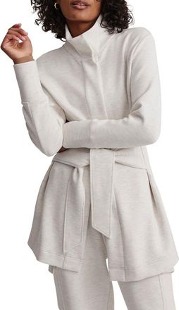 Varley Anset Tie Waist Jacket in Ivory Marl at Nordstrom, Size X-Small