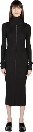 Marni Jurk met rolkraag - Dames - Kleedjes - Zwart - S - Polyester - Kleedjes