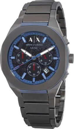 A|X Armani Exchange Sync Chronograph Quartz Black Dial Mens Watch AX4295