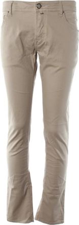 Jacob Cohen Slim Beige Broek - Heren - Chinos - Beige - W38 - Katoen - Broeken