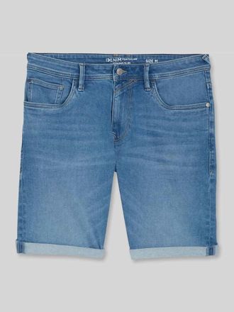Tom Tailor Denim Slim Fit Jeansshorts aus Baumwoll-Mix Modell TTPIERS SLIM in Jeansblau, Gr&ouml;&szlig;e XXL