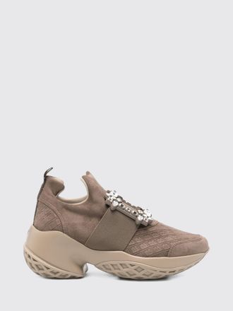 Roger Vivier Sneakers slip-on Viv Run in pelle scamosciata con fibbia