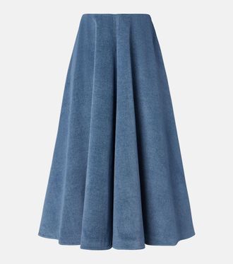 Altuzarra Falda midi Varda de algod&oacute;n