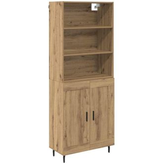 vidaXL Highboard Artisan Oak 69.5 x 34 x 180 cm vidaXL