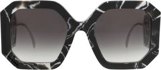 Philipp Plein Square-Frame Metal Sunglasses