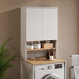 Vicco Armario Para Lavadora Viktor, Blanco/artesano, 68 X 100.4 Cm, Vicco