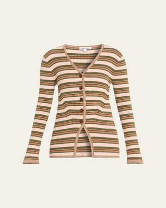 Veronica Beard Grazia Stripe Cardigan