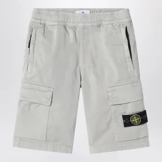 Stone Island Pearl grey cargo shorts