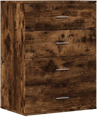 vidaXL Credenza Rovere Fumo 60x39x80 cm in Legno Multistrato - Vidaxl