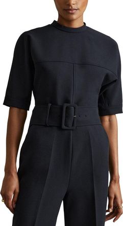 Reiss June Belted Workwear Jumpsuit