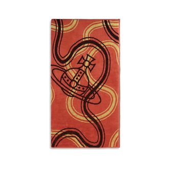 Vivienne Westwood Orb-Print Cotton Scarf - Red