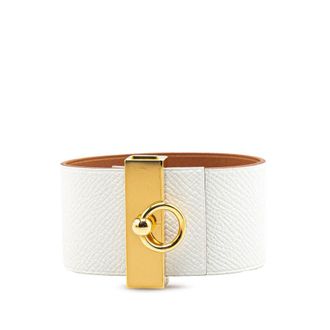 Herm&egrave;s Pre-owned Hermes Bicolor Epsom Reversible Illusion Bracelet MM Ladies CUTN380H59C8N89N