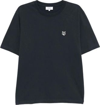 Maison Kitsun&eacute; T-shirt - Heren - T-shirts - Blauw - XS - Tops
