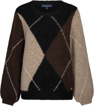 Red Button Argyle Trui - Dames - Truien - Veelkleurig - Maat: M