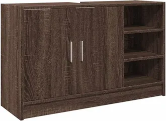 vidaXL Mobile Lavabo Rovere Marrone 90x29x55 Cm In Truciolare - Vidaxl