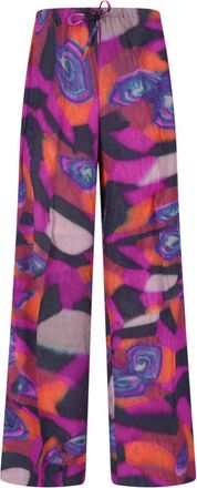 Dries Van Noten Pantaloni Ampi Stampati