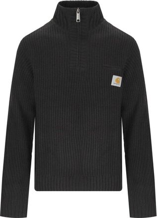 Carhartt Work in Progress MAGLIONE DETROIT HALF ZIP NERO CARHARTT WIP