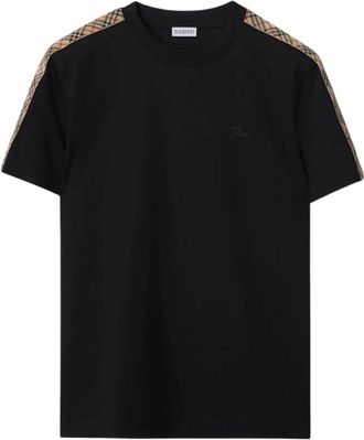 Burberry Tops, Heren, Zwart, XL, Katoen, T-shirts