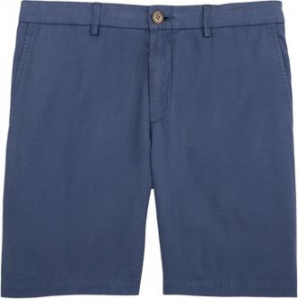 Scott Barber Mens Linen Blend Shorts In Navy