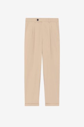Dr&ocirc;le de Monsieur Verk&uuml;rzte Cargo-Bundfaltenhose aus Baumwolle Cropped