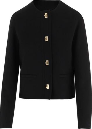 Ferragamo Wol en kasjmier jasje - Dames - Vesten - Zwart - 2XS - Wol - Truien & Vesten