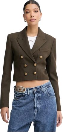Miss Sixty Blazer Corto Doppio Petto - - Jackets - Donna - Marrone - L