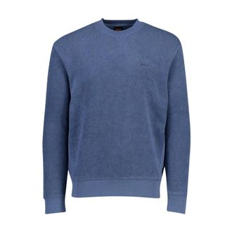 HUGO BOSS Heren, Sweatshirts & Hoodies, Blauw, Maat: 2XL Katoen