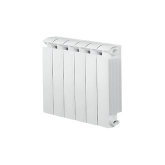 Global Klass 500 Calentador Central De Aluminio Fundido Blanco De 6 Elementos, 696w